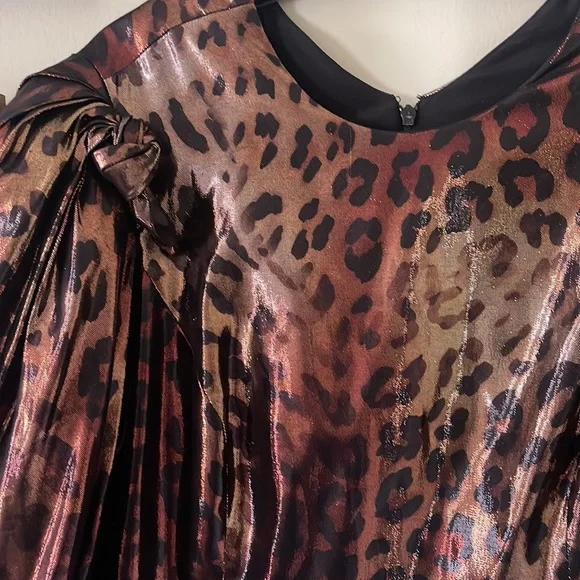 NEW $2,825 POP Animal PRINT VERSACE MINI LEOPARD DRESS 8 46 - Picture 15 of 16